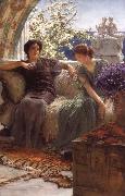 Sir Lawrence Alma-Tadema,OM.RA,RWS Unwelcome Confidence Spain oil painting artist